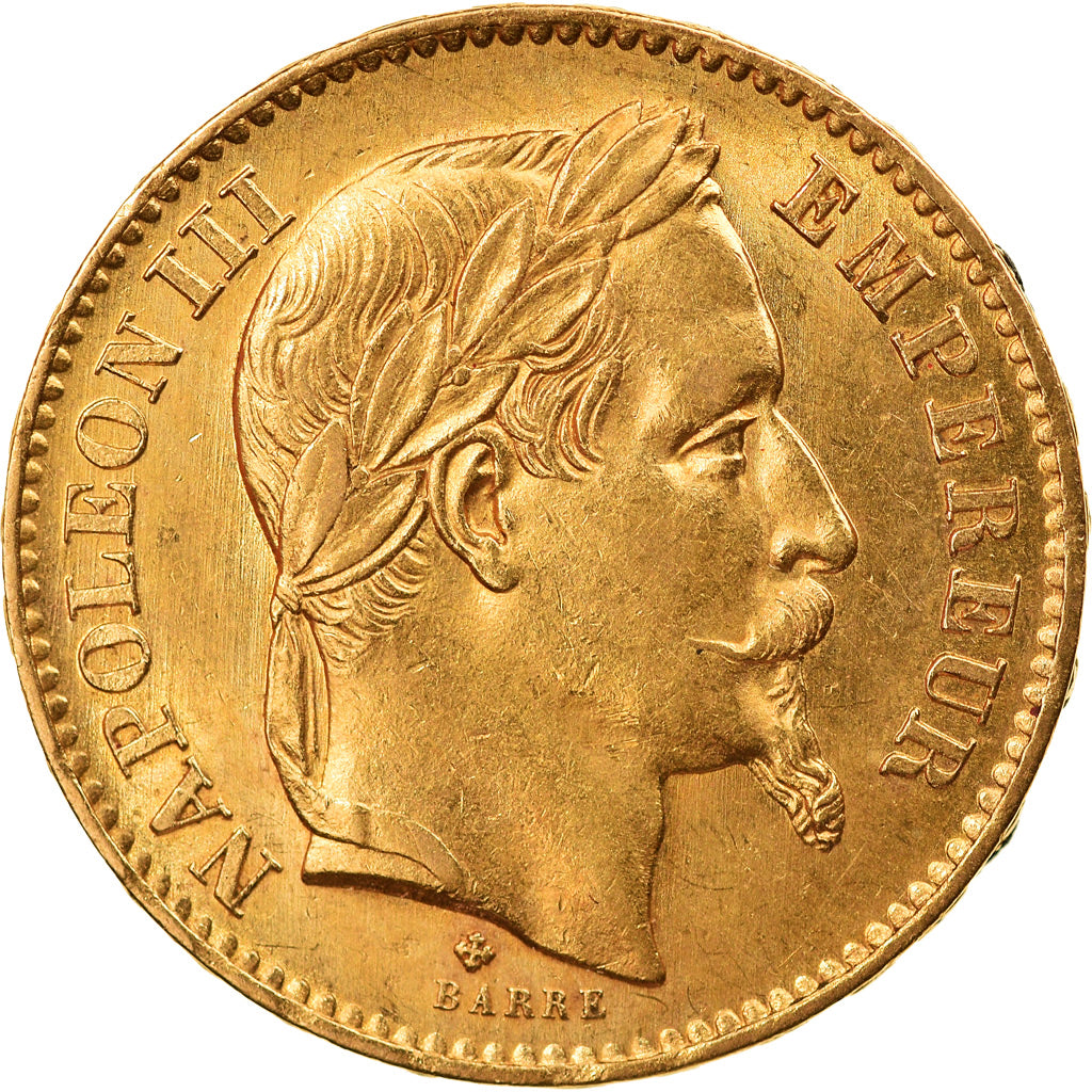 Monnaie, France, Napoleon III, 20 Francs, 1868, Strasbourg, TTB+, Gad 1062