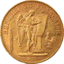 Munten, Frankrijk, Génie, 20 Francs, 1890, Paris, ZF+, Goud, KM:825