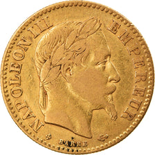 Moneta, Francia, Napoleon III, 10 Francs, 1862, Strasbourg, BB