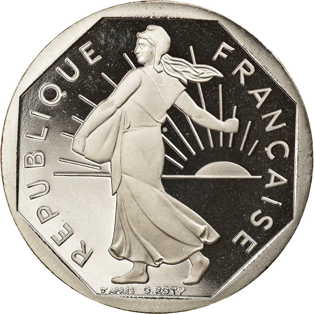 Munten, Frankrijk, Semeuse, 2 Francs, 2001, Paris, Proof, FDC, Nickel, KM:942.2