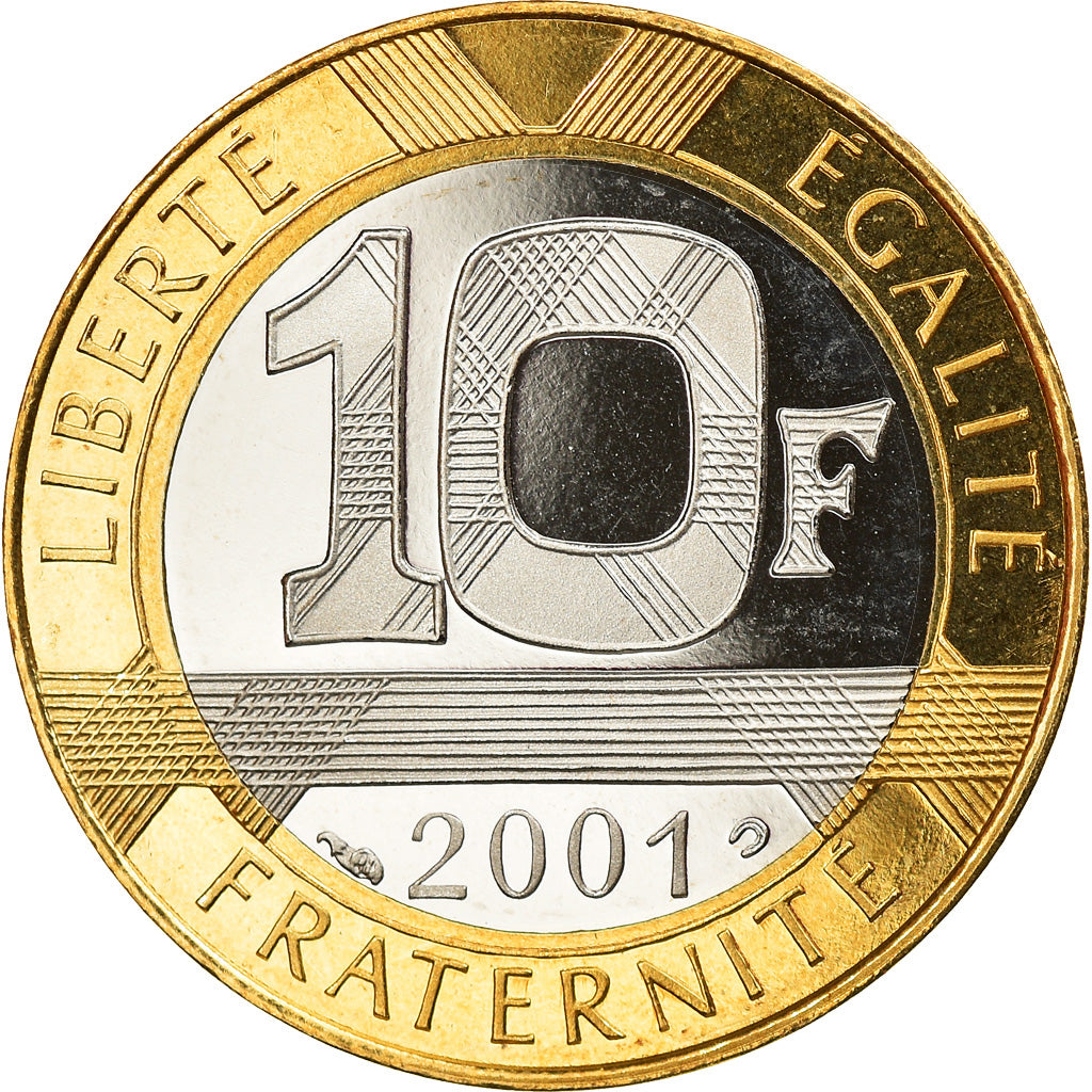 Coin, France, Génie, 10 Francs, 2001, Paris, Proof, MS(65-70), Bi-Metallic