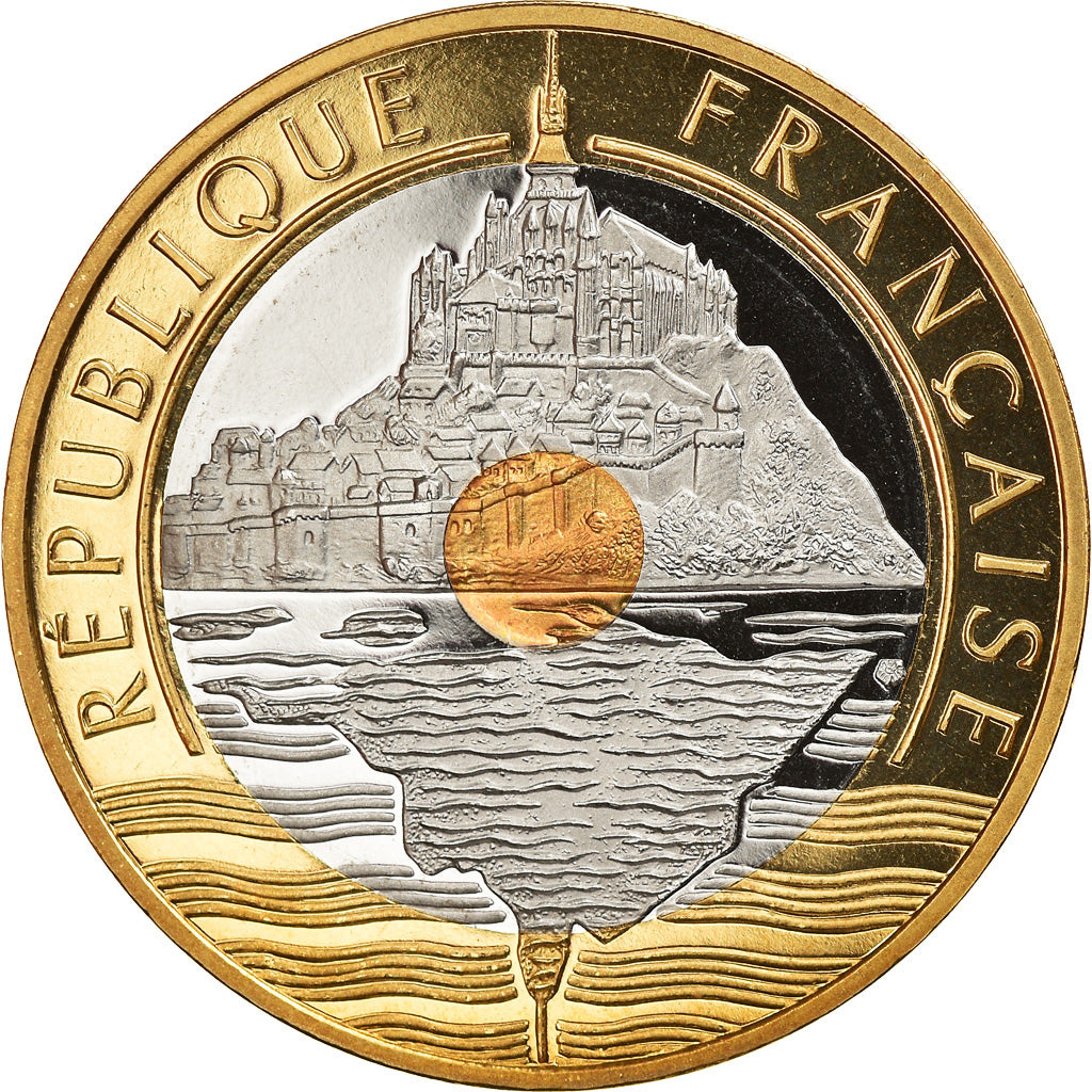 Coin, France, Mont Saint Michel, 20 Francs, 2001, Paris, Proof, MS(65-70)