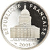 Moeda, França, Panthéon, 100 Francs, 2001, Paris, Proof, MS(65-70), Prata