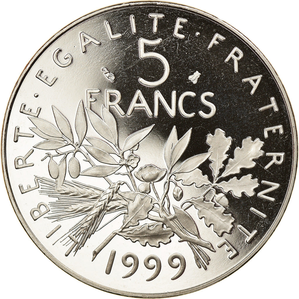 Coin, France, Semeuse, 5 Francs, 1999, Paris, Proof, MS(65-70), Nickel Clad