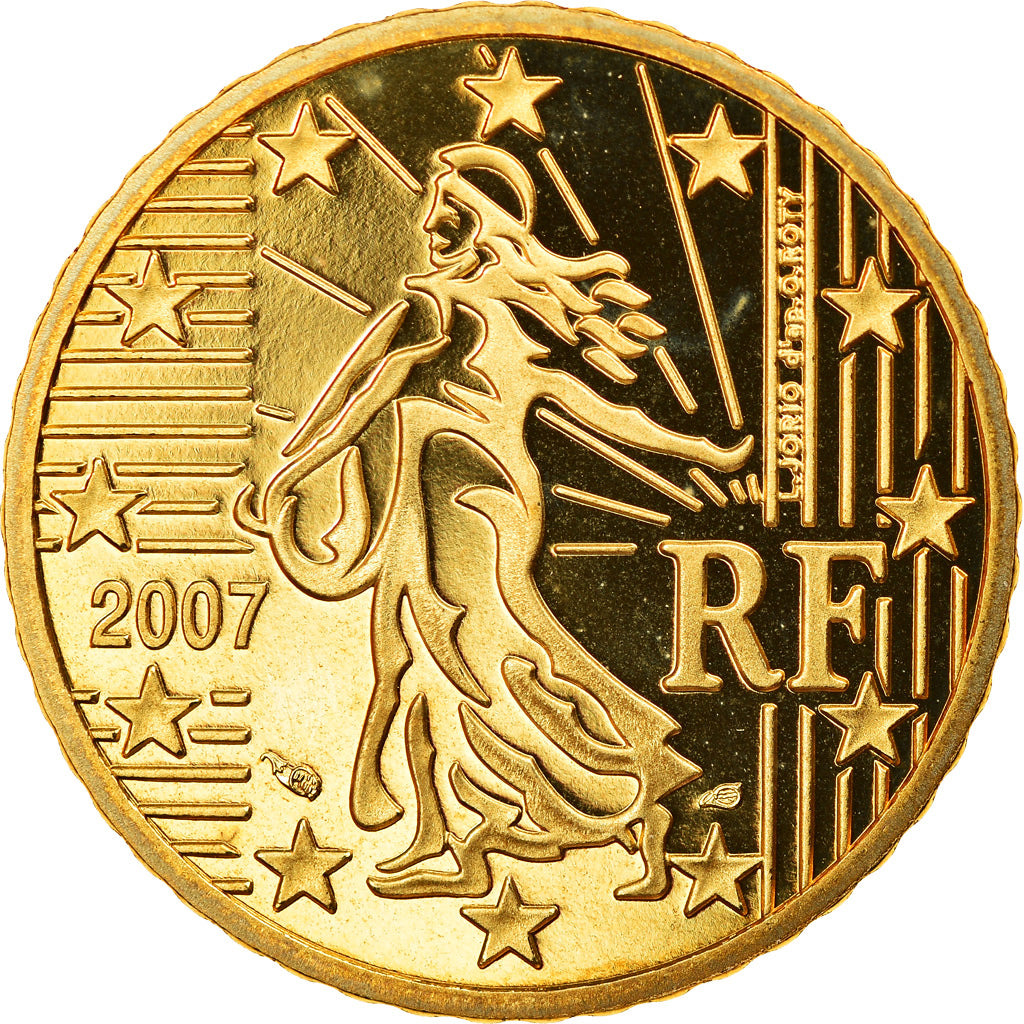 France, 50 Euro Cent, 2007, Paris, Proof, FDC, Laiton, Gadoury:6a., KM:1412
