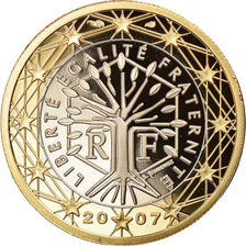 France, Euro, 2007, Paris, Proof, MS(65-70), Bi-Metallic, Gadoury:7a., KM:1413