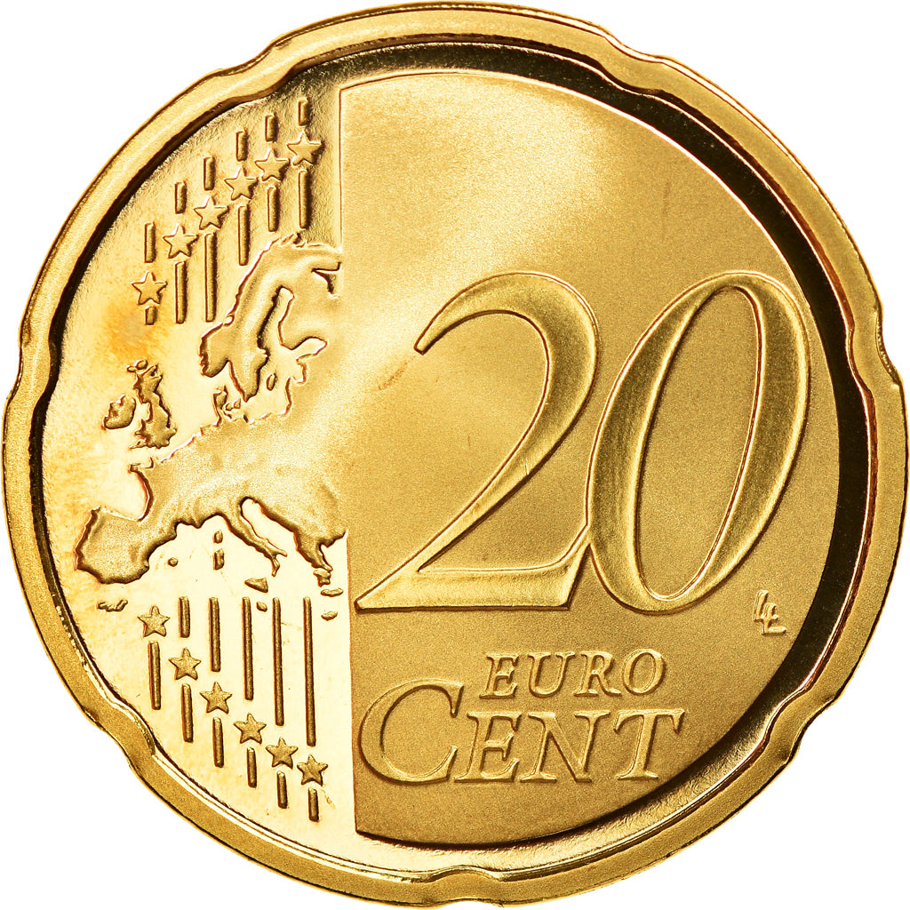 Francia, 20 Euro Cent, 2009, Paris, Proof, FDC, Latón, Gadoury:5a, KM:1411