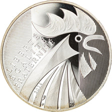 France, 10 Euro Cent, Coq, 2014, Paris, Proof, MS(65-70), Silver, Gadoury:EU657