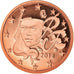 Francia, Euro Cent, 2014, Paris, Proof, FDC, Cobre chapado en acero, Gadoury:1