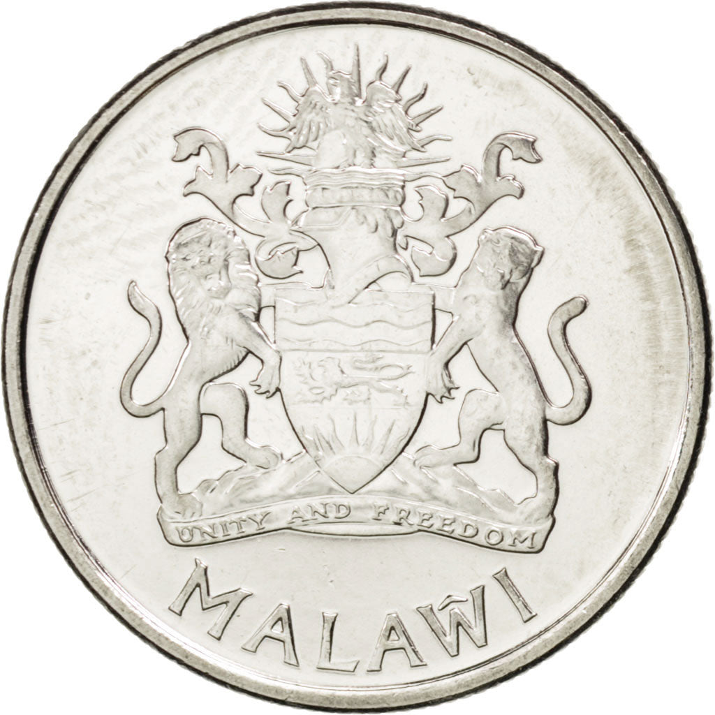 MALAWI, 5 Tambala, 2003, KM #32.2, MS(63), Nickel Plated Steel, 19.35, 2.83