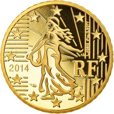France, 50 Euro Cent, 2014, Paris, Proof, MS(65-70), Brass, Gadoury:6a., KM:1412