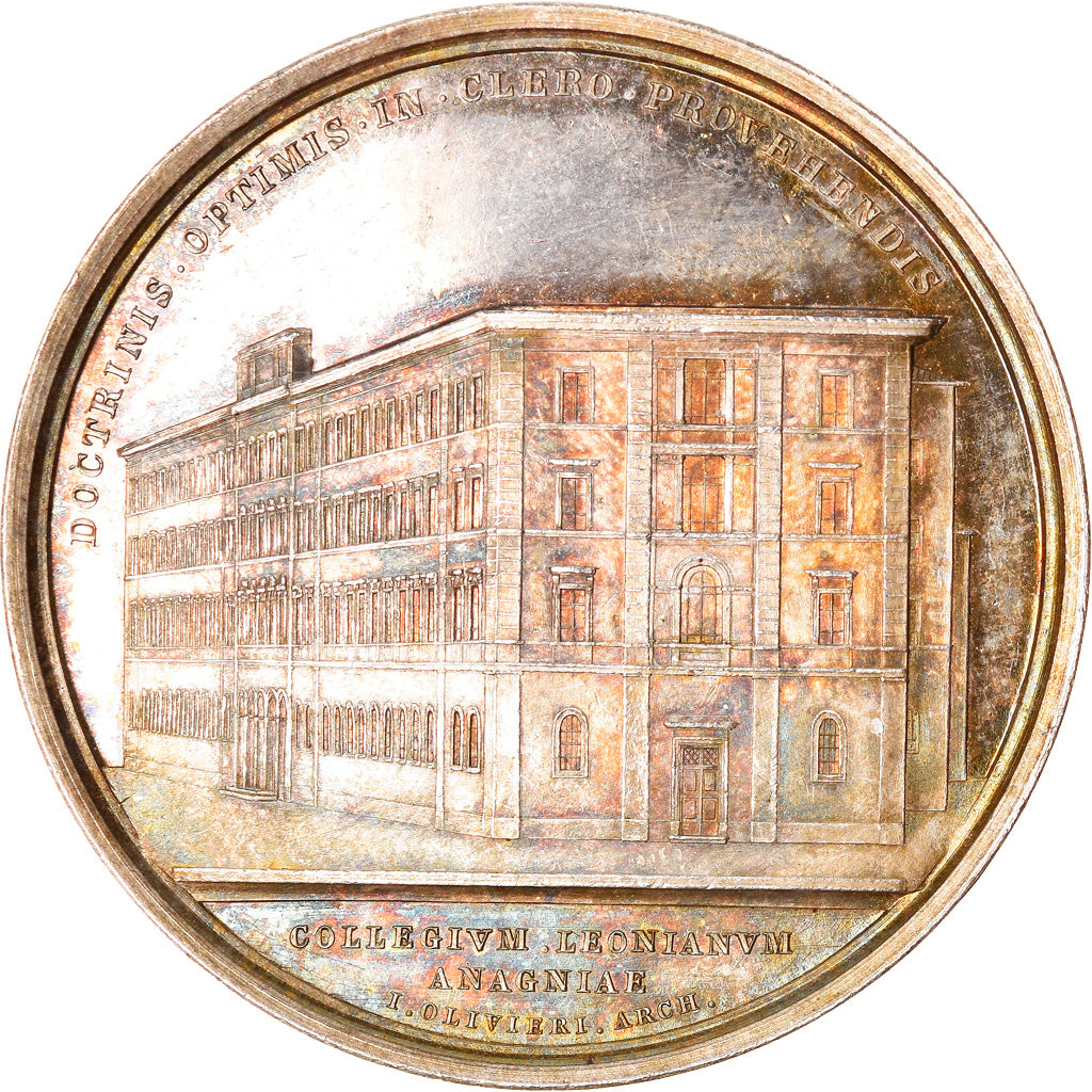 Vatican, Medal, Léon XIII, Foundation of the Leonian College in Anagni