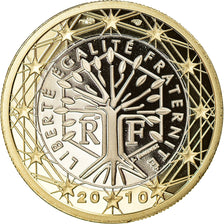 France, Euro, 2010, Paris, Proof, MS(65-70), Bi-Metallic, Gadoury:7a., KM:1413