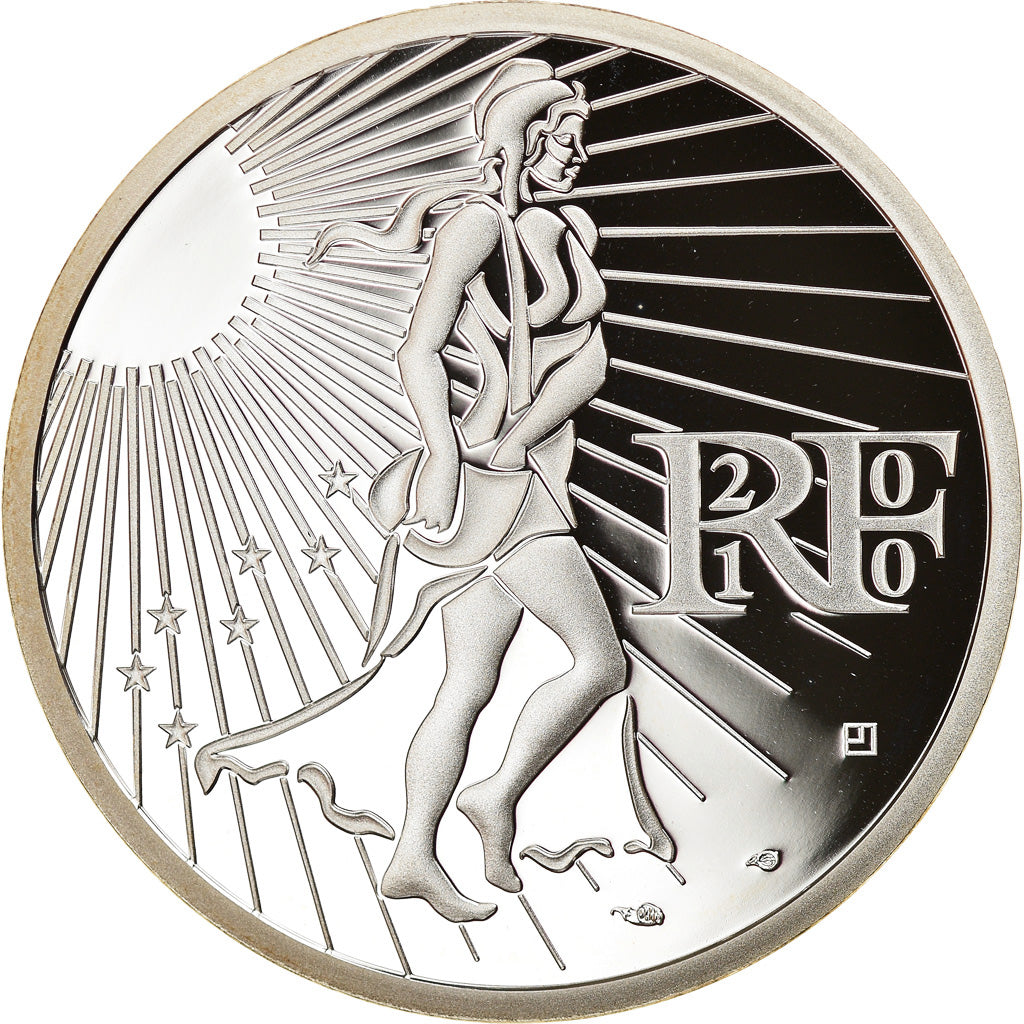 France, 15 Euro, 2010, Paris, Proof, MS(65-70), Silver, KM:1535