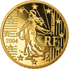France, 50 Euro Cent, 2004, Paris, Proof, MS(65-70), Brass, Gadoury:6., KM:1287