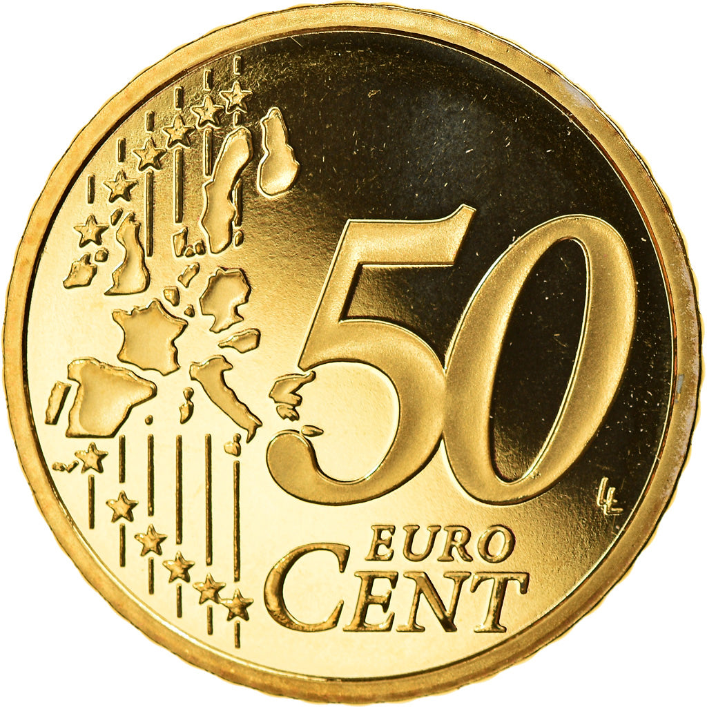 France, 50 Euro Cent, 2004, Paris, Proof, MS(65-70), Brass, Gadoury:6., KM:1287