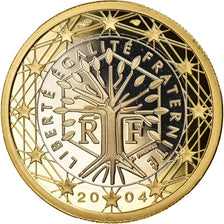 France, Euro, 2004, Paris, Proof, MS(65-70), Bi-Metallic, Gadoury:7, KM:1288