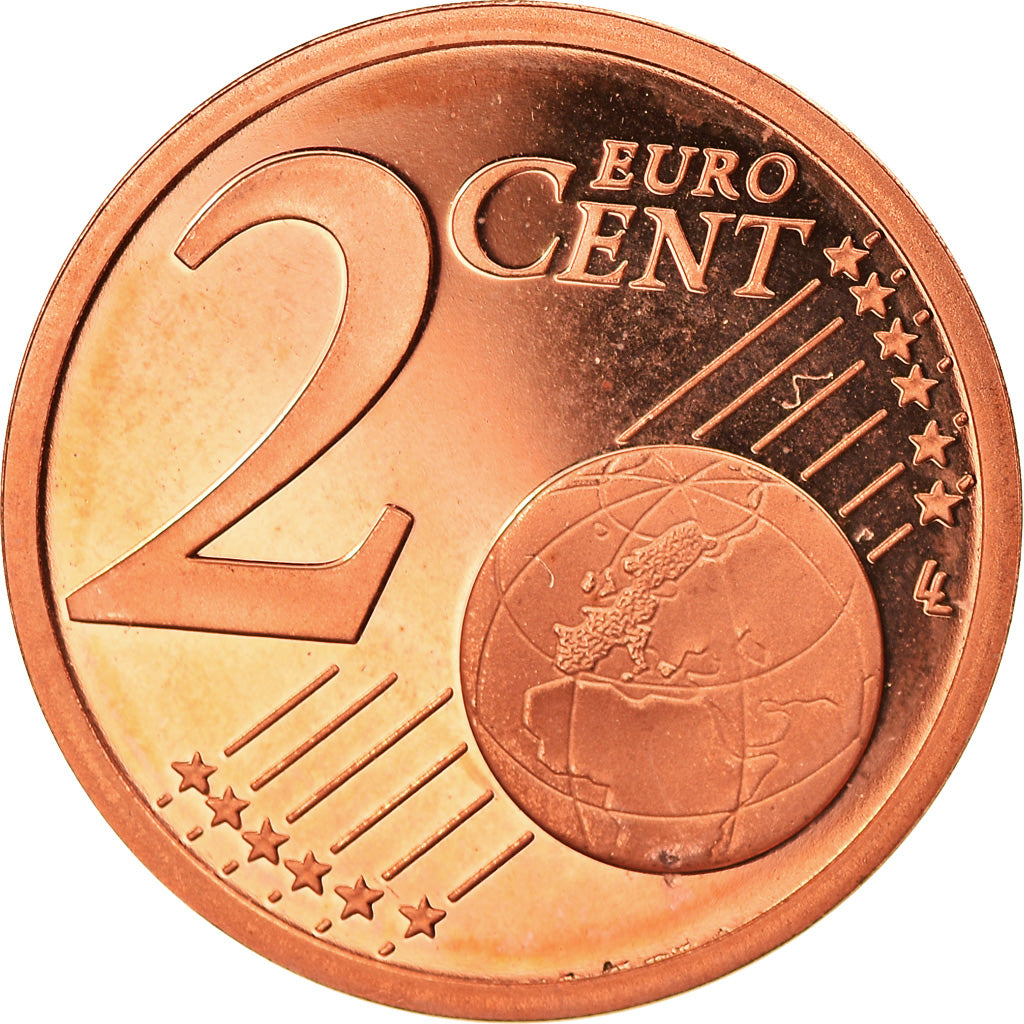 Francia, 2 Euro Cent, 2003, Paris, Proof, FDC, Cobre chapado en acero