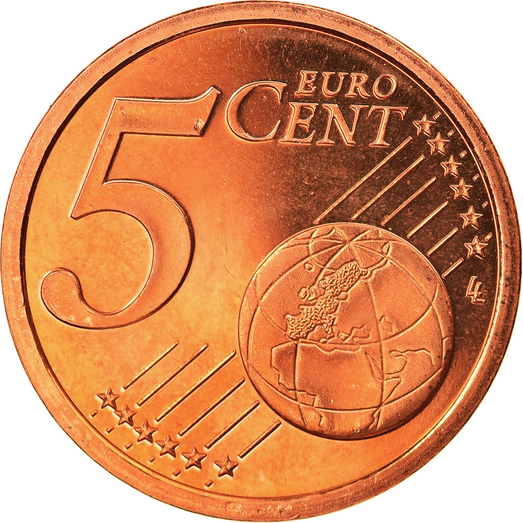 Francia, 5 Euro Cent, 2003, Paris, Proof, FDC, Cobre chapado en acero