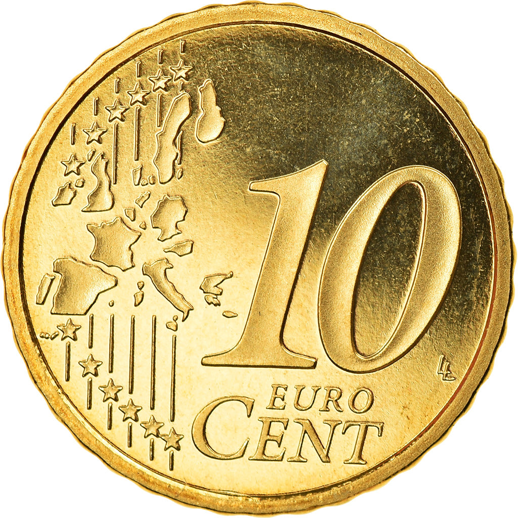 Francia, 10 Euro Cent, 2003, Paris, Proof, FDC, Latón, Gadoury:4a, KM:1285
