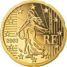 Francia, 20 Euro Cent, 2003, Paris, Proof, FDC, Ottone, Gadoury:5., KM:1286