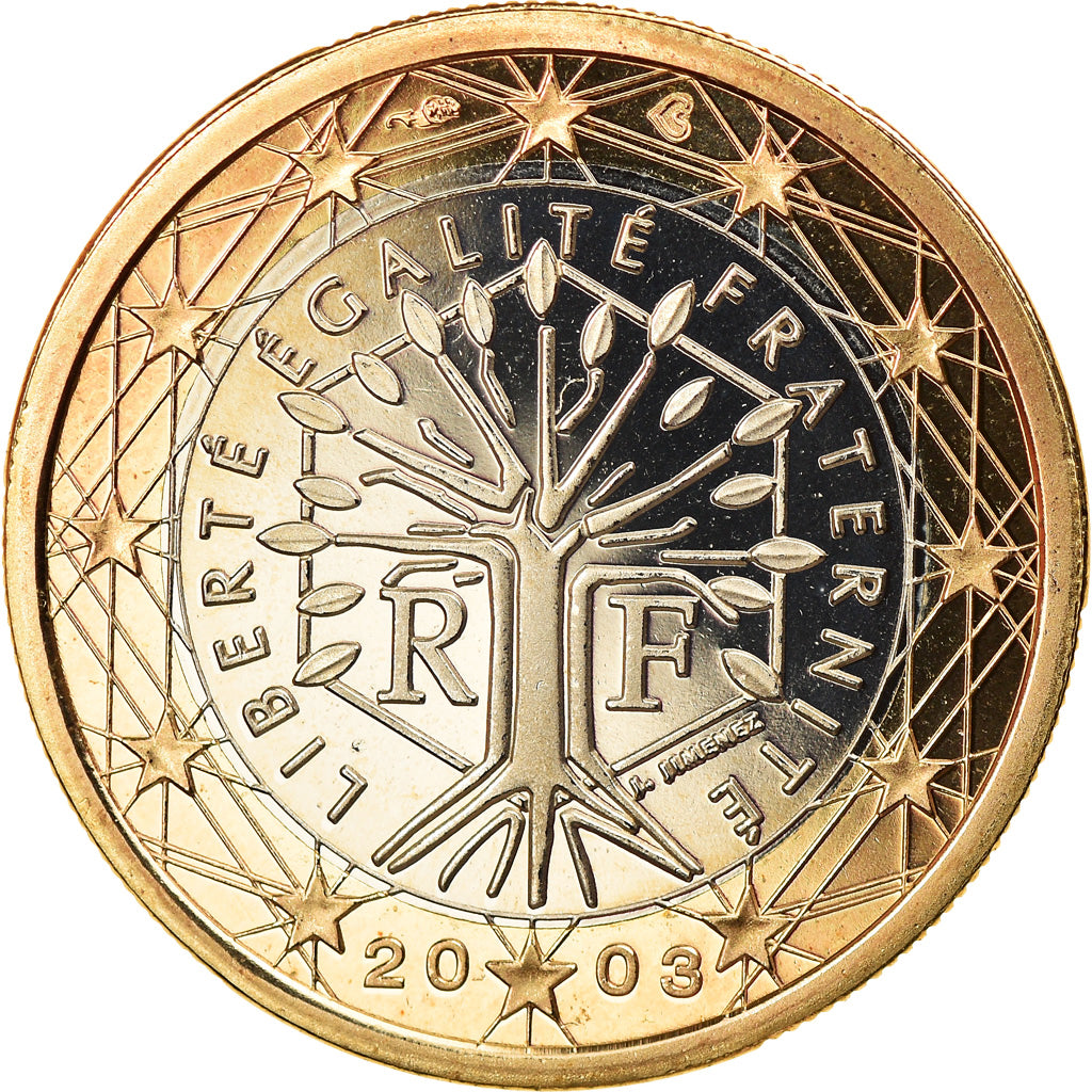 Francia, Euro, 2003, Paris, Proof, FDC, Bimetálico, Gadoury:7, KM:1288
