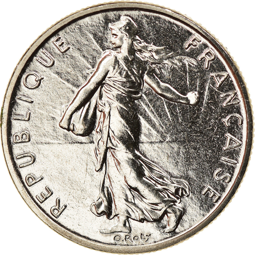 Moeda, França, Semeuse, 1/2 Franc, 1989, Paris, MS(65-70), Níquel, KM:931.1