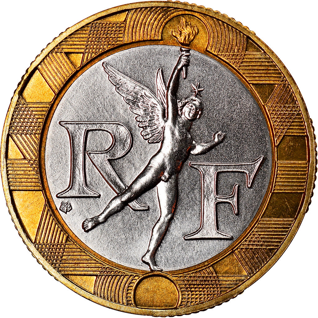 Moneda, Francia, Génie, 10 Francs, 1989, Paris, FDC, Bimetálico, KM:964.1