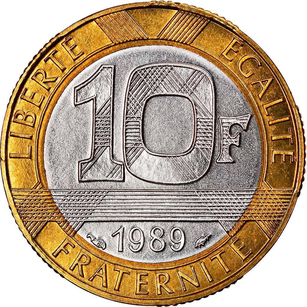 Moneda, Francia, Génie, 10 Francs, 1989, Paris, FDC, Bimetálico, KM:964.1
