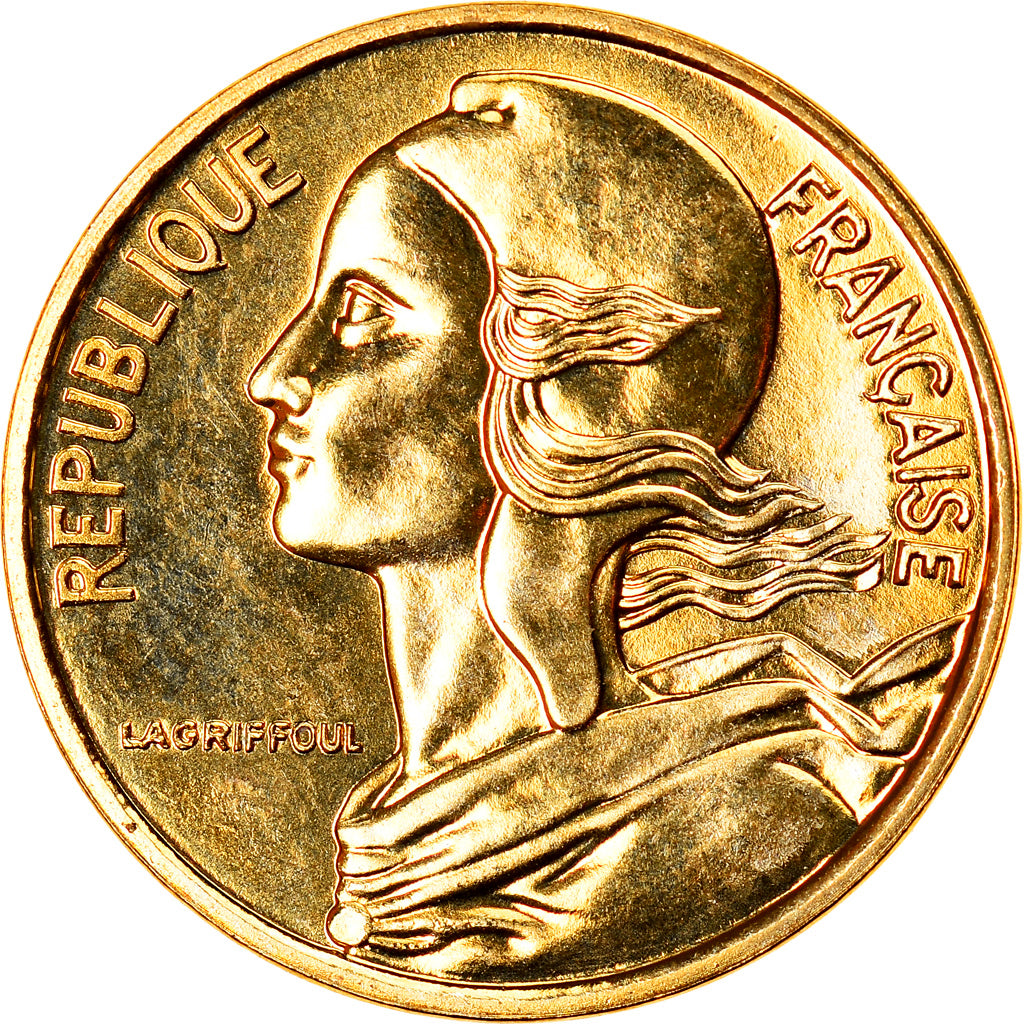 Coin, France, Marianne, 5 Centimes, 1991, Paris, Frappe médaille, MS(65-70)
