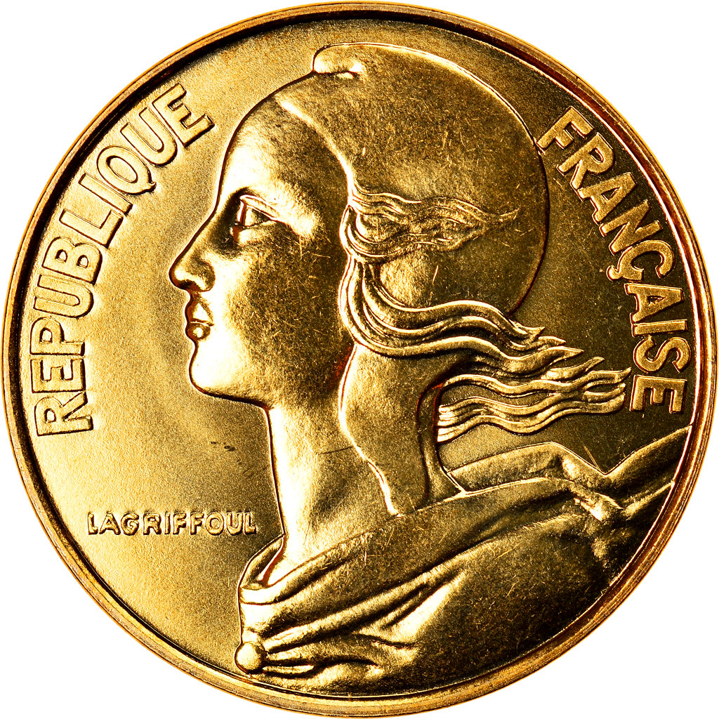 Coin, France, Marianne, 20 Centimes, 1991, Paris, Frappe médaille, MS(65-70)