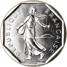 Coin, France, Semeuse, 2 Francs, 1991, Paris, Frappe médaille, UNC, Nickel