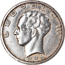 Coin, Belgium, Leopold III, 50 Francs, 50 Frank, 1939, EF(40-45), Silver