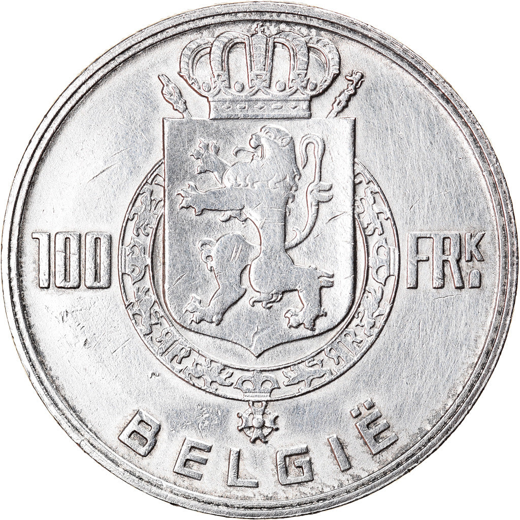 Moneta, Belgio, Régence Prince Charles, 100 Francs, 100 Frank, 1948, BB