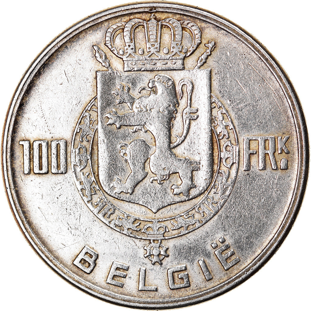 Coin, Belgium, Régence Prince Charles, 100 Francs, 100 Frank, 1949, EF(40-45)