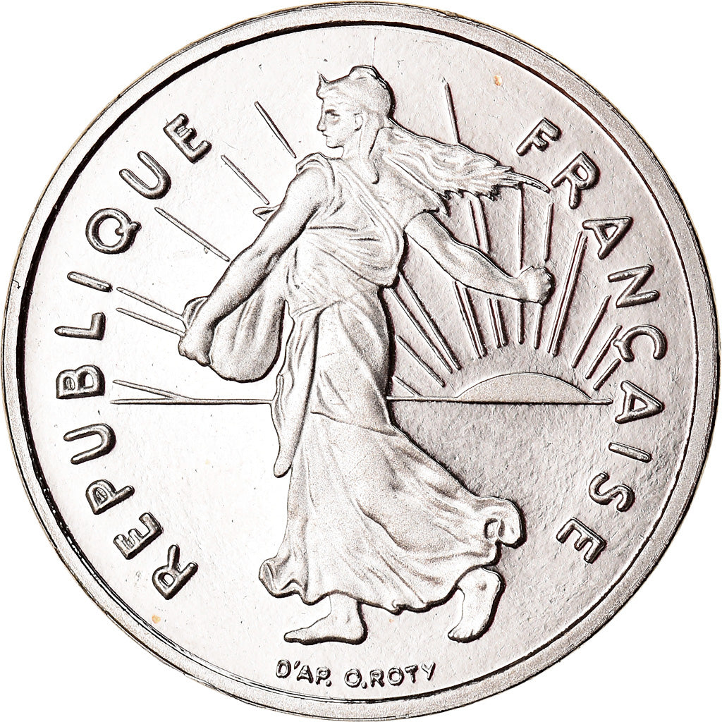 Munten, Frankrijk, Semeuse, 1/2 Franc, 1999, Paris, Proof, FDC, Nickel