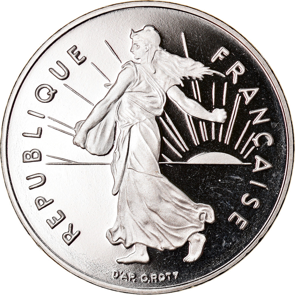 Moeda, França, Semeuse, Franc, 1999, Paris, Proof, MS(65-70), Níquel
