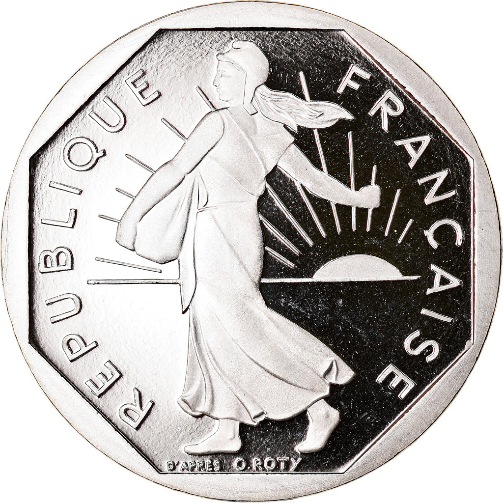 Munten, Frankrijk, Semeuse, 2 Francs, 1999, Paris, Proof, FDC, Nickel, KM:942.2