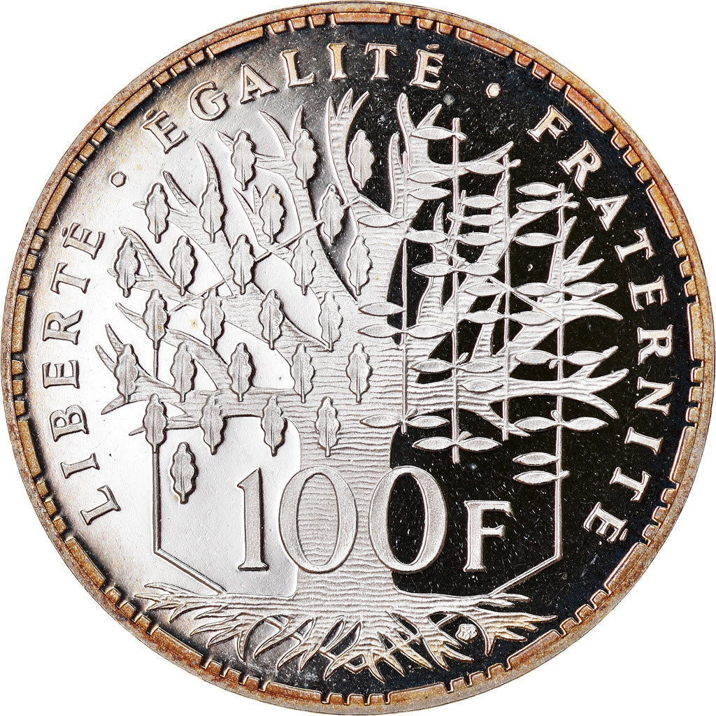 Munten, Frankrijk, Panthéon, 100 Francs, 1999, Paris, Proof, FDC, Zilver