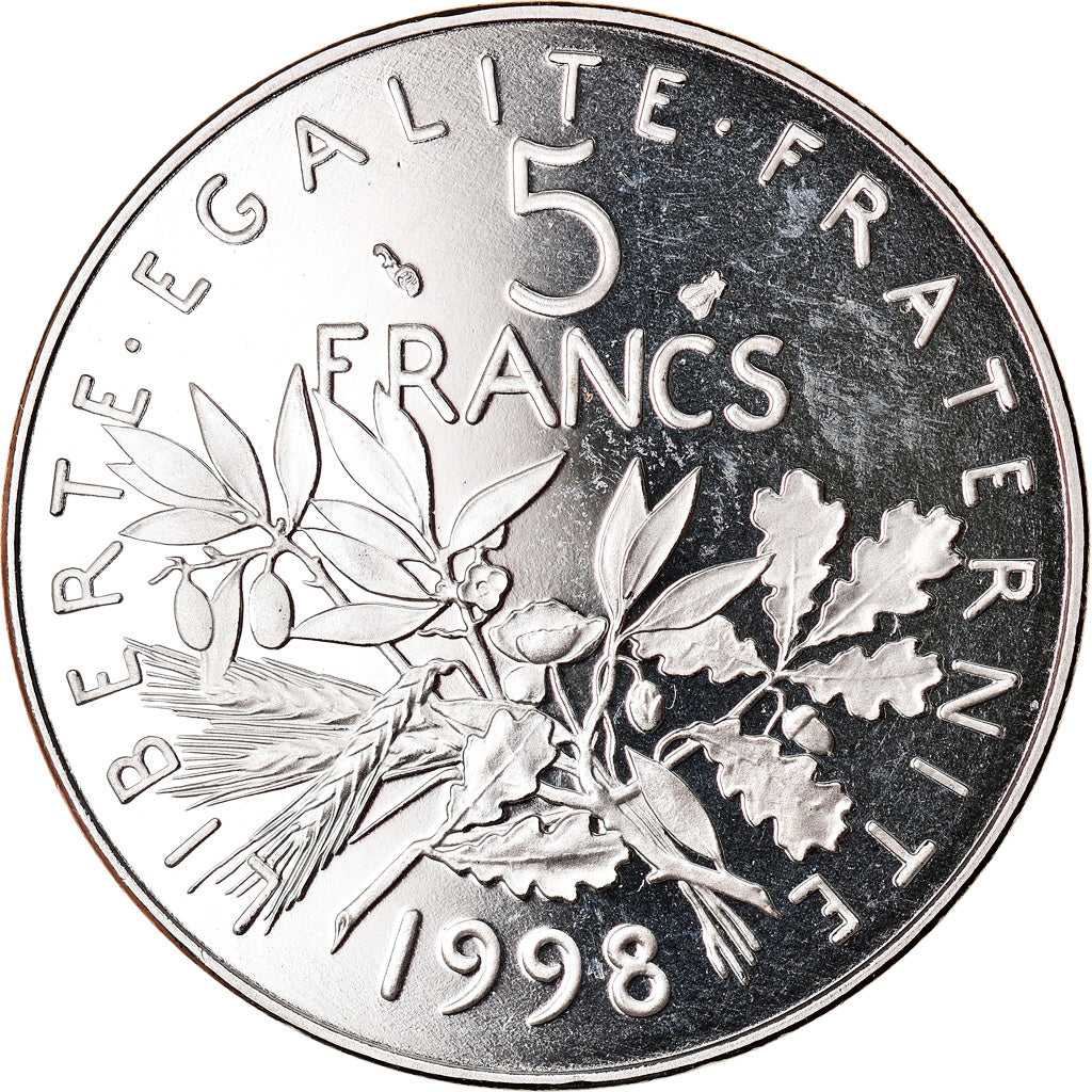 Monnaie, France, Semeuse, 5 Francs, 1998, Paris, Proof, FDC, Nickel Clad