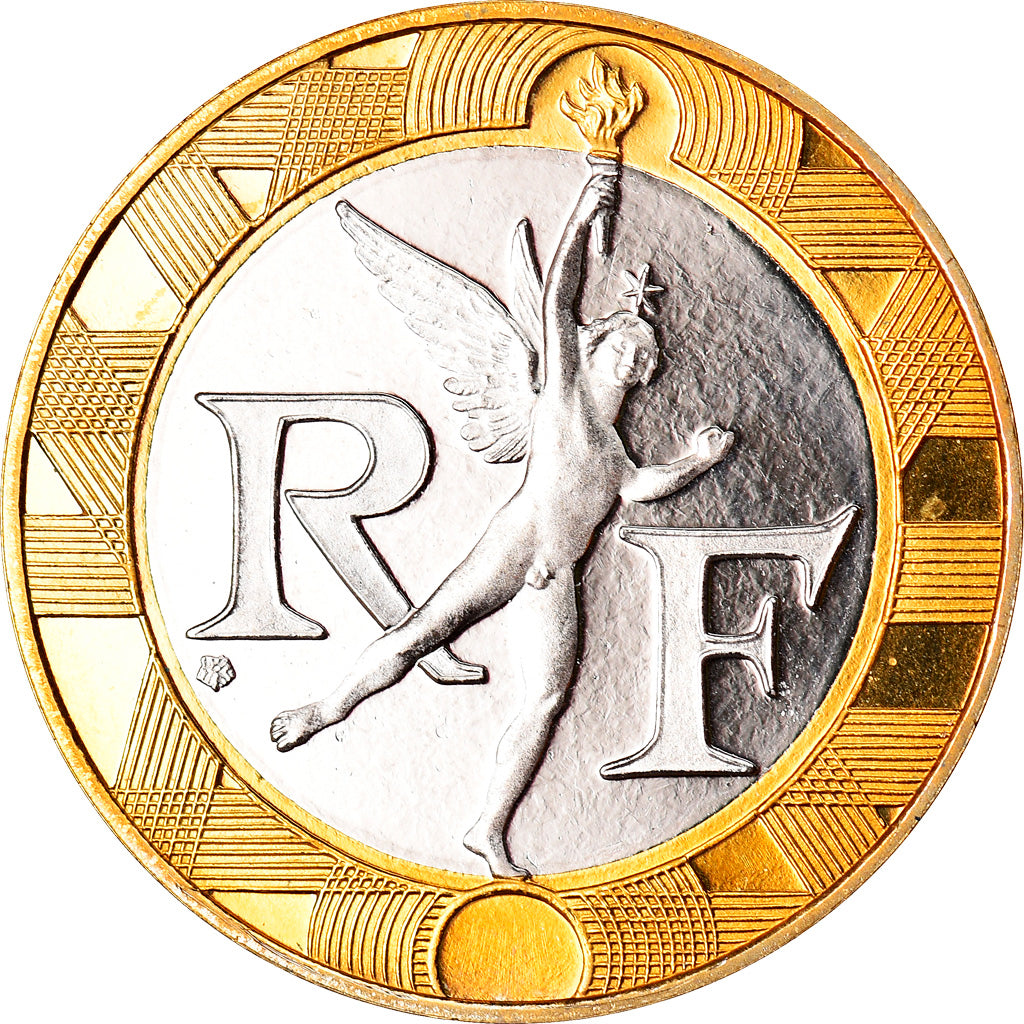 Münze, Frankreich, Génie, 10 Francs, 1998, Paris, Proof, STGL, Bi-Metallic