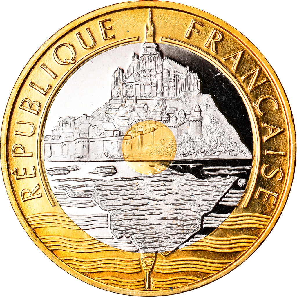 Monnaie, France, Mont Saint Michel, 20 Francs, 1998, Paris, Proof, FDC