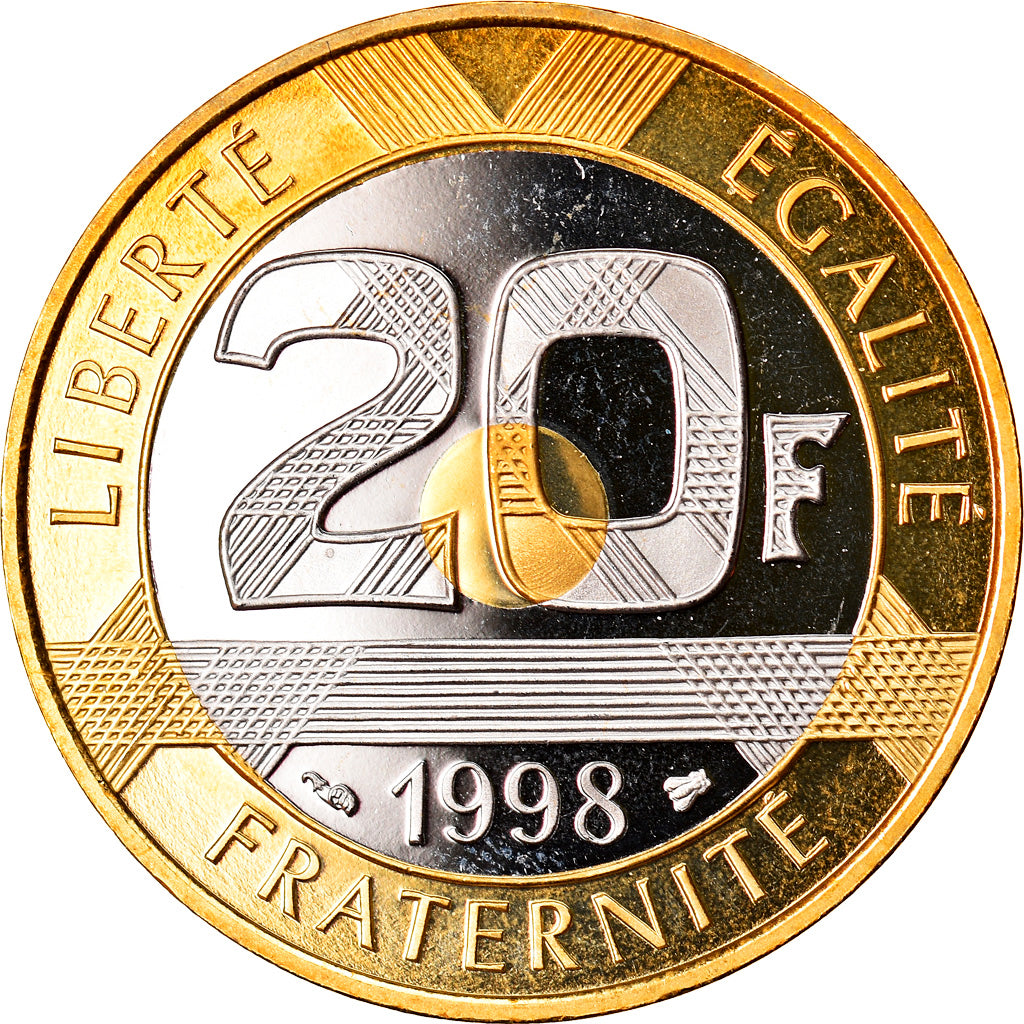 Monnaie, France, Mont Saint Michel, 20 Francs, 1998, Paris, Proof, FDC