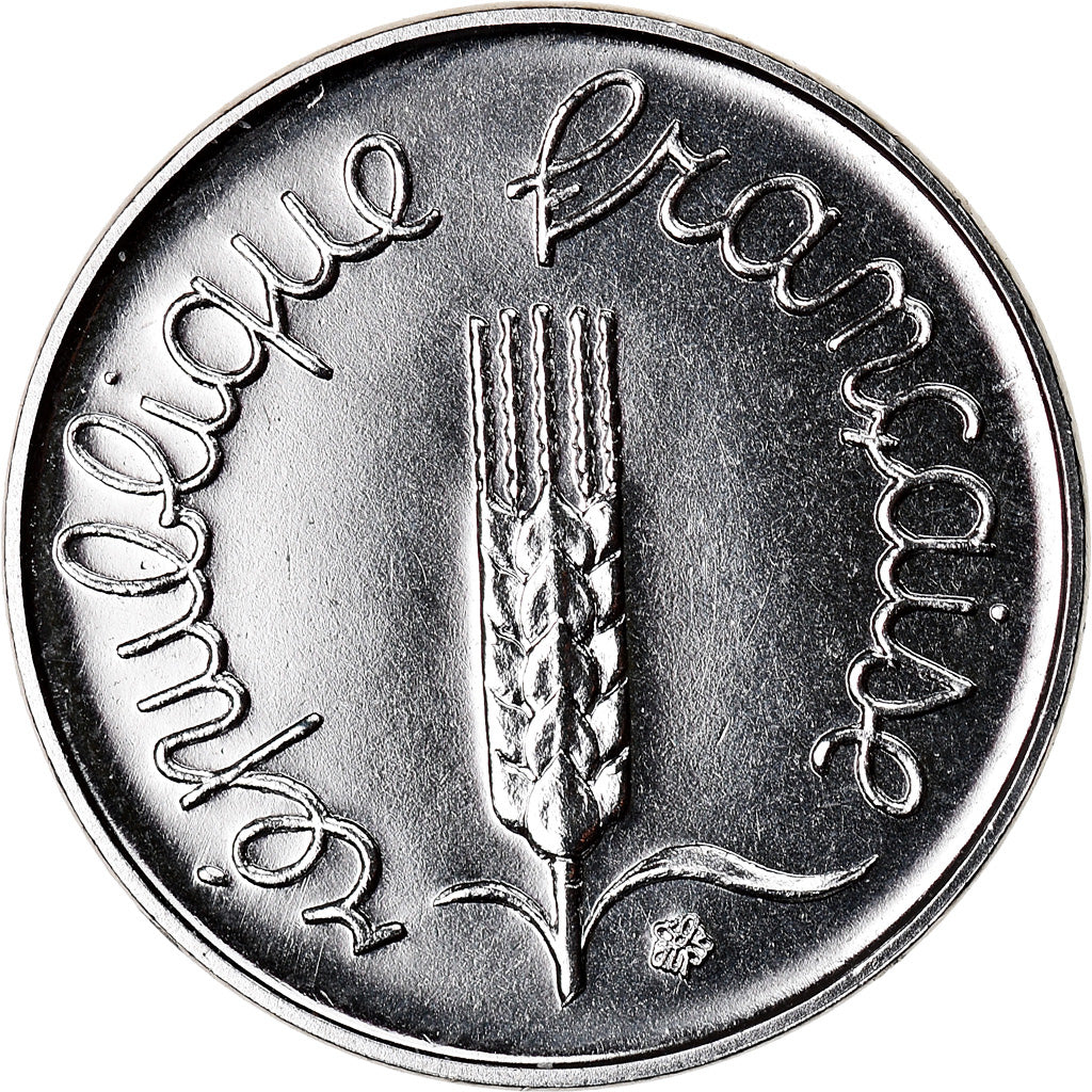 Moeda, França, Épi, Centime, 1990, Paris, MS(65-70), Aço Inoxidável, KM:928