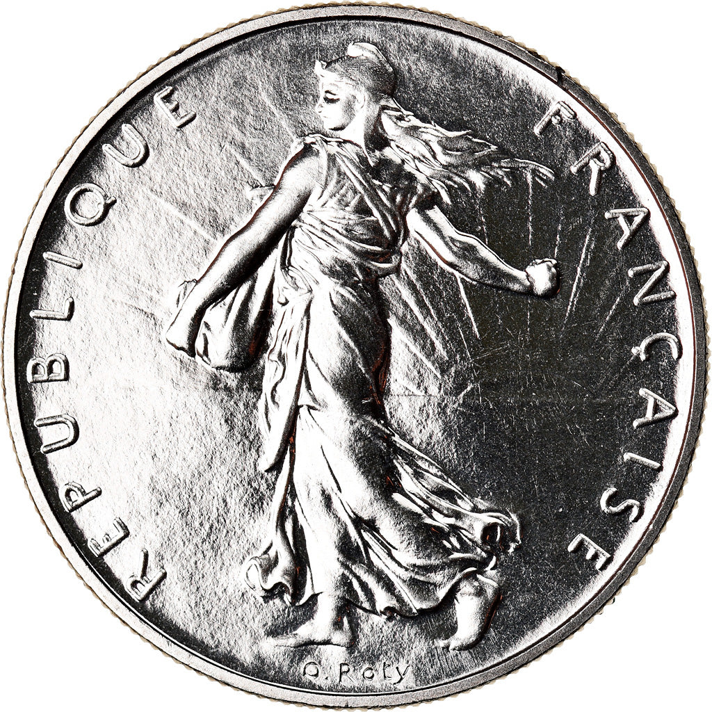 Coin, France, Semeuse, Franc, 1990, Paris, MS(65-70), Nickel, KM:925.1