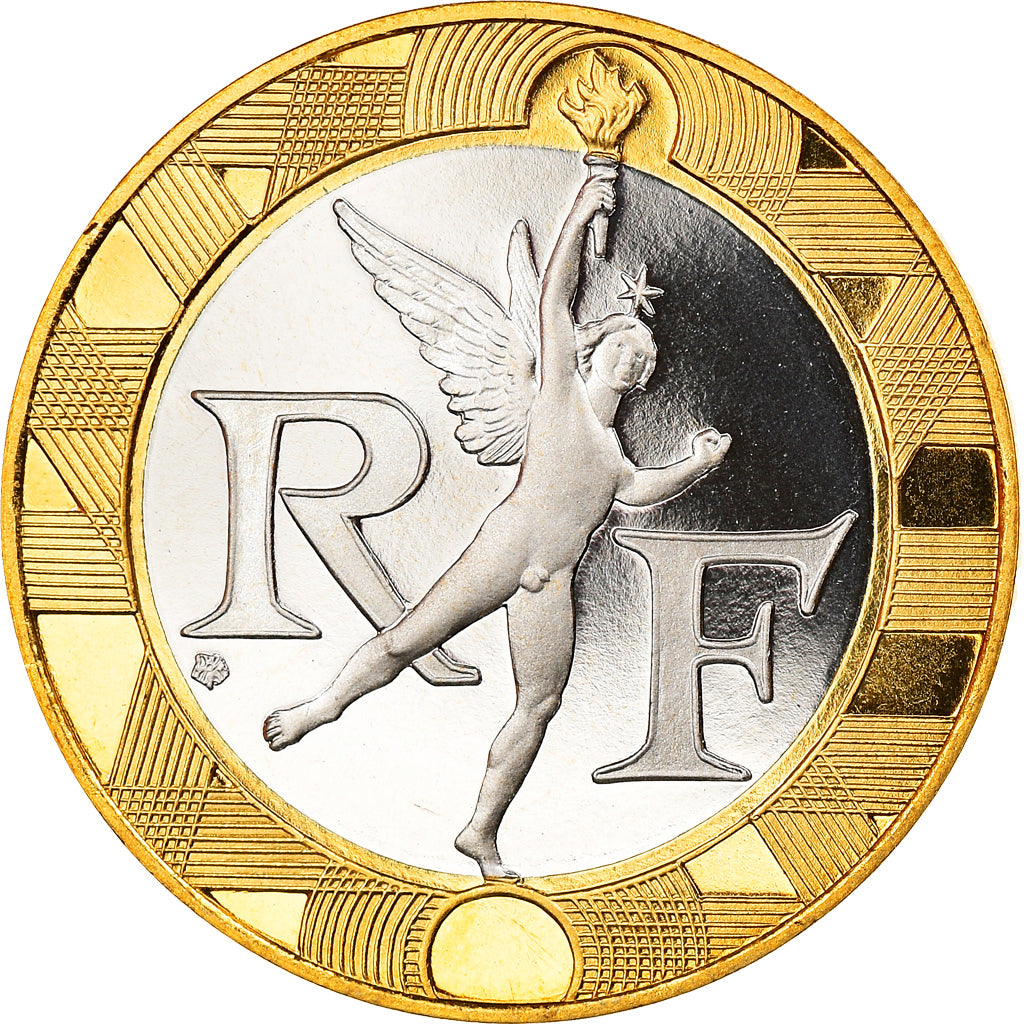 Münze, Frankreich, Génie, 10 Francs, 1993, Paris, Proof, STGL, Bi-Metallic