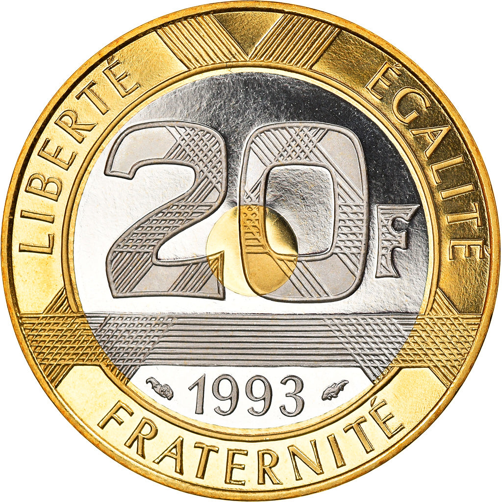 Monnaie, France, Mont Saint Michel, 20 Francs, 1993, Paris, Proof, FDC