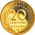 Moneta, Francja, Marianne, 20 Centimes, 2000, Paris, Proof, MS(65-70)