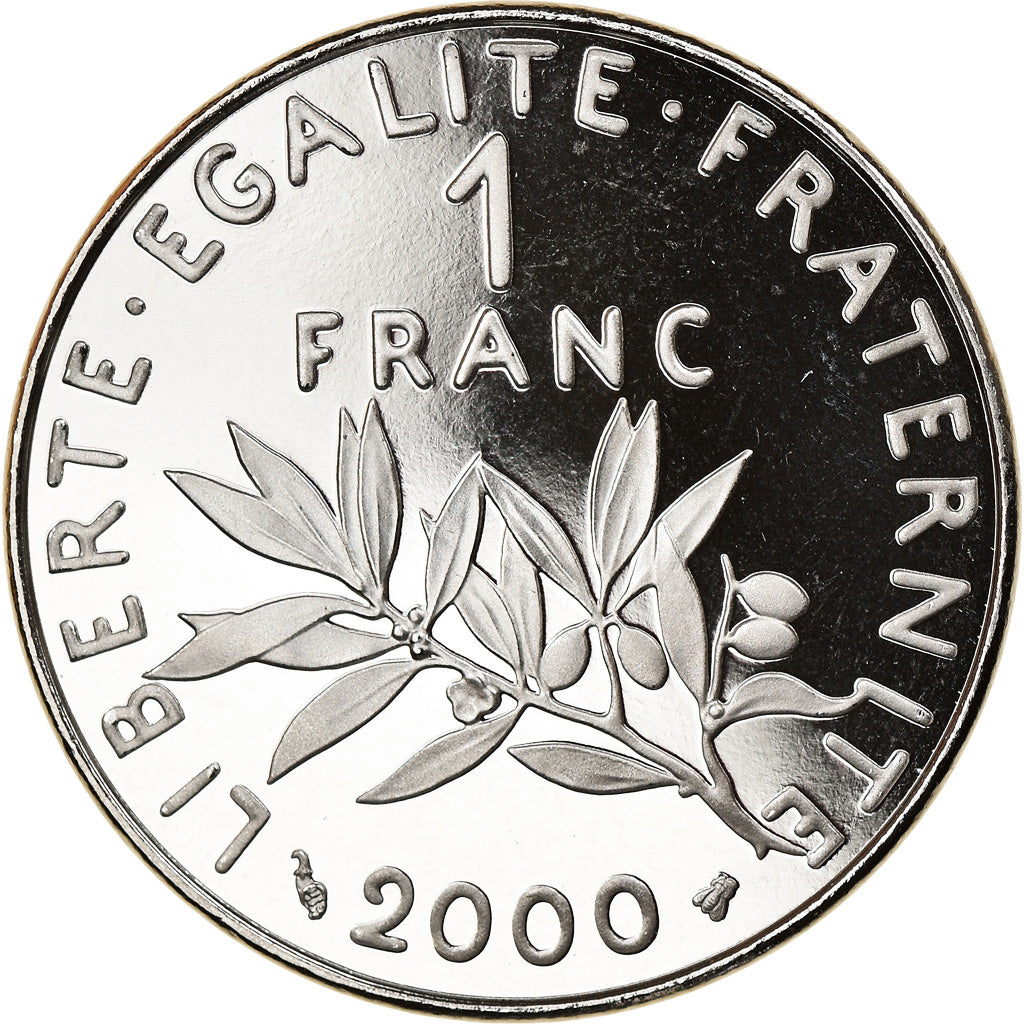 Munten, Frankrijk, Semeuse, Franc, 2000, Paris, Proof, FDC, Nickel, KM:925.1