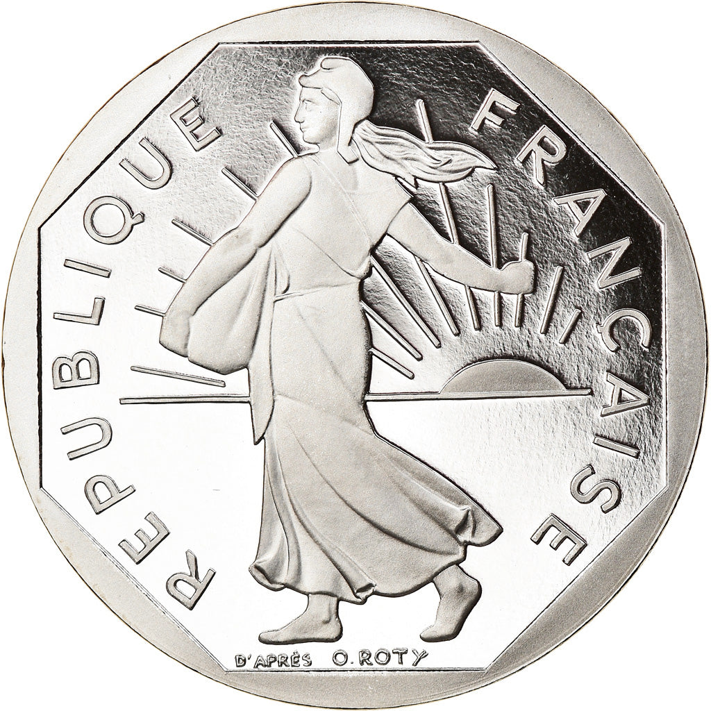 Moeda, França, Semeuse, 2 Francs, 2000, Paris, Proof, MS(65-70), Níquel
